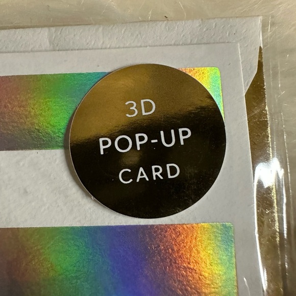 🧡10/$10 Holographic Greeting Card - Picture 3 of 5